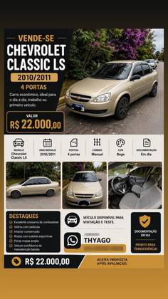 CHEVROLET CLASSIC 1.0 MPFI LS 8V FLEX 4P MANUAL CHEVROLET CLASSIC 1.0 MPFI LS 8V FLEX 4P MANUAL